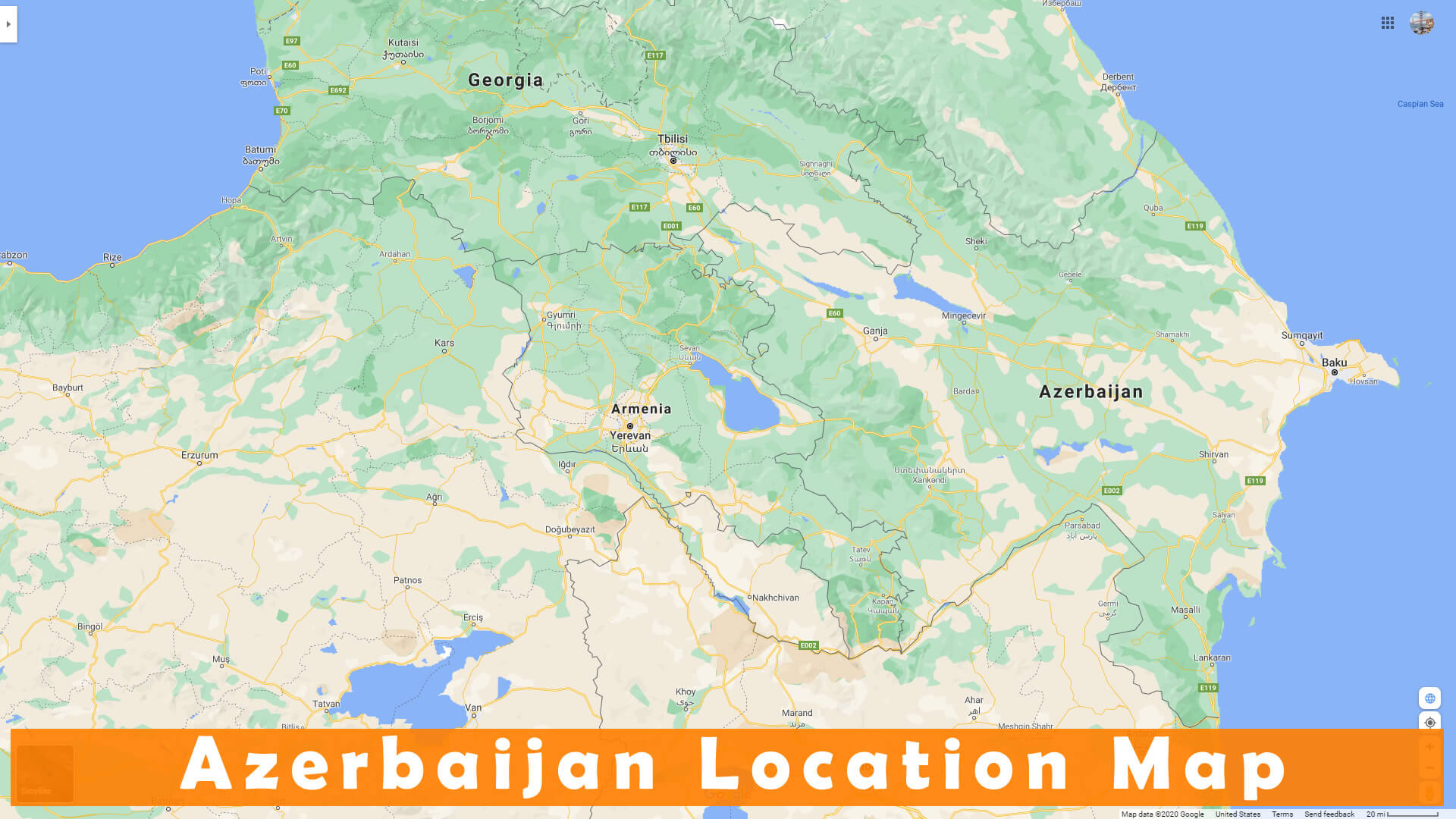 Azerbaijan Location Map